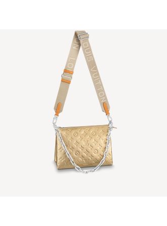#M59278 Louis Vuitton Monogram Embossed Puffy Coussin PM Handbag
