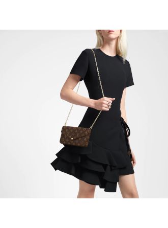 #M61276 Louis Vuitton Monogram Canvas Pochette Felicie