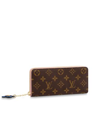 #M63896 Louis Vuitton 2019 Monogram Canvas Emilie Wallet-Rose Ballerin
