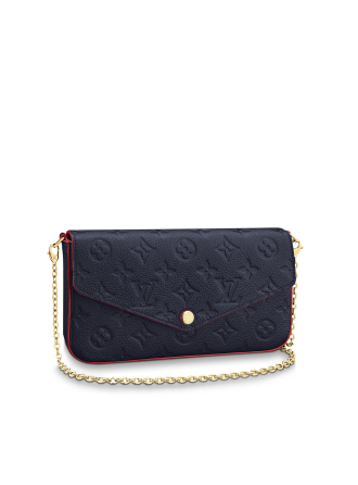 #M64099 Louis Vuitton 2020 Félicie Pochette-Marine Rouge