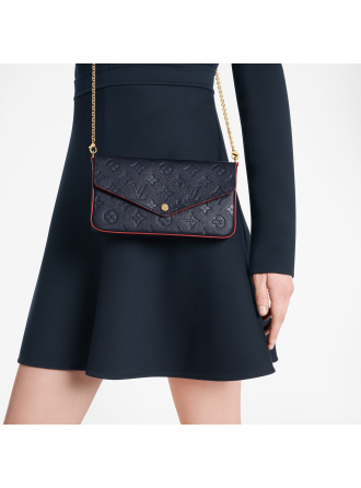 #M64099 Louis Vuitton 2020 Félicie Pochette-Marine Rouge