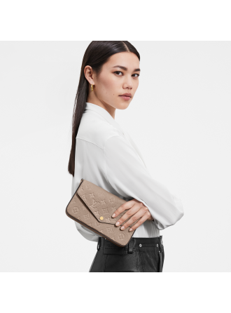 #M68697 Louis Vuitton Félicie Pochette-Tourterelle Beige