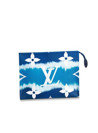 #M69136 Louis Vuitton Monogram Canvas LV Escale Poche Toilette 26-Blue