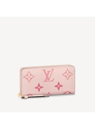 #M80403 Louis Vuitton Summer 2021 Zippy Wallet-Rose Pink