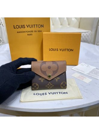 #M80725 Louis Vuitton Monogram Reverse Zoé Wallet