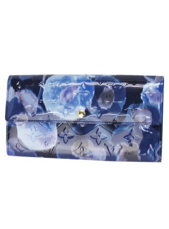 #M90021 Louis Vuitton Monogram Vernis Sarah Wallet Grand Bleu