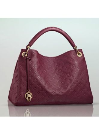 #M43257 Louis Vuitton Monogram Empreinte Artsy MM-Burgundy