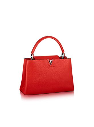 #M94631 Louis Vuitton Capucines MM Handbag-Red