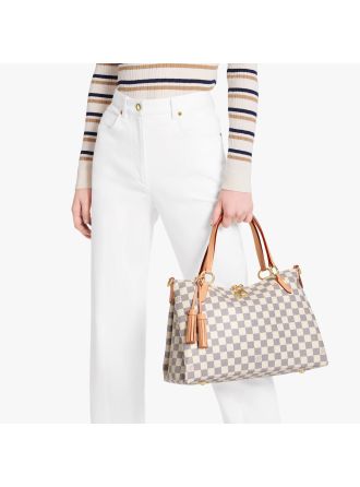 #N40022 Louis Vuitton Damier Azur Lymington Zipped Tote
