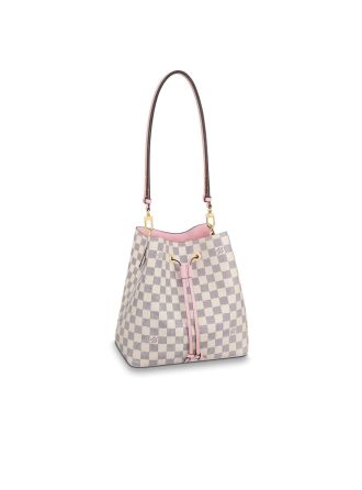 #N40152 Louis Vuitton Damier Azur NéoNoé Bucket Bag-Eau de Rose