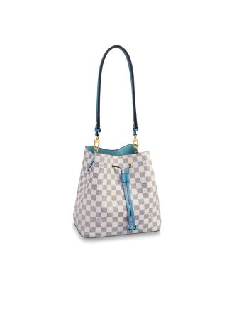 #N40153 Louis Vuitton Damier Azur NéoNoé Bucket Bag-Bleuet