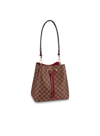 #N40214 Louis Vuitton 2020 Damier Ebène NéoNoé-Cherry Berry