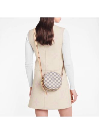 #N40333 Louis Vuitton Damier Azur Boîte Chapeau Souple PM
