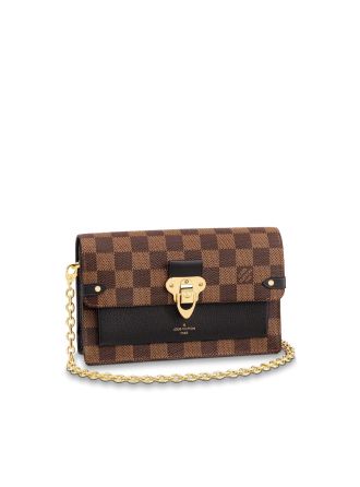 #N60221 Louis Vuitton 2019 Vavin Chain Wallet-Noir