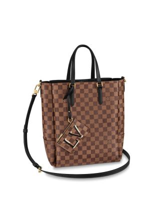 #N60294 Louis Vuitton Damier Ebene Belmont MM-Black