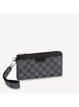 #N60379 Louis Vuitton Summer 2021 Damier Graphite Zippy Dragonne Wallet