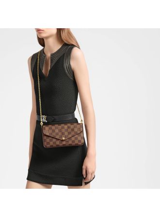 #N63032 Louis Vuitton Damier Ebene Canvas Pochette Felicie