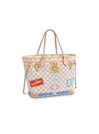 M41065 Louis Vuitton 2018 Premium Resort Damier Azur Neverfull MM