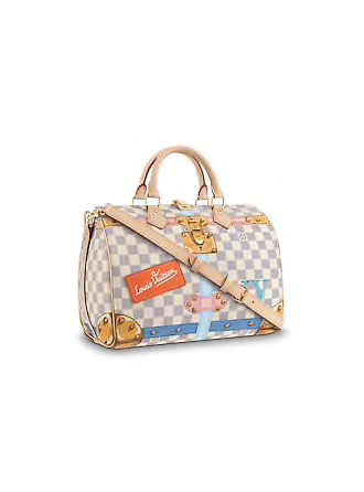 #N41063 Louis Vuitton 2018 Premium Monogram Damier Azur Speedy 30