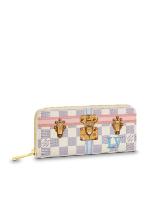 N60109 Louis Vuitton 2018 Premium Summer Damier Azur Clémence Wallet