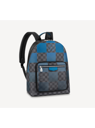 #N40402 Louis Vuitton Blue Damier Graphite Giant Josh Backpack