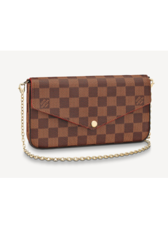 #N63032 Louis Vuitton Damier Ebene Canvas Pochette Felicie