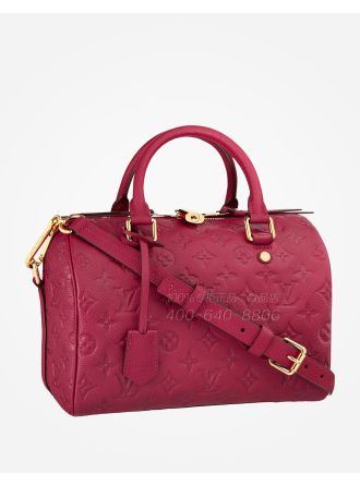 #M40764 Louis Vuitton Monogram SPEEDY BANDOULIERE 25-Jaipur Pink